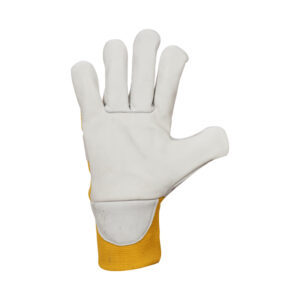 Premium Grade Cow Grain Canadian Rigger Glove with knitted wrist