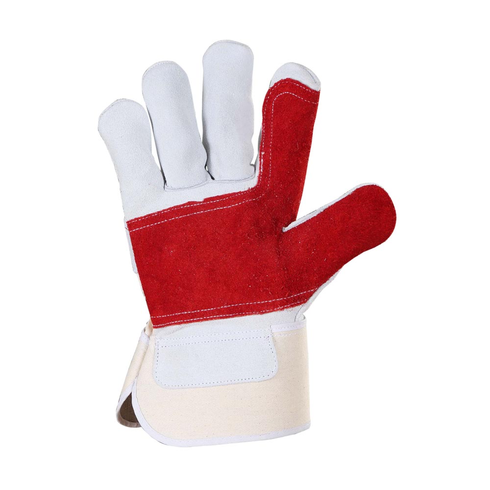 Top Split Canadian Rigger Glove with Split Reinforcement on Palm and Show Finger - Image 2