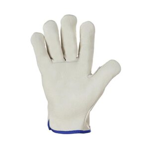 Beige Green Top Quality Soft Grain Assembly Glove