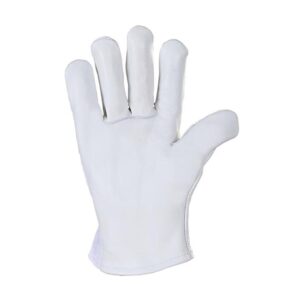 Fine Quality Soft Grain Assembly Glove with Fabric Upperhand