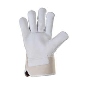 Premium Quality, Cow Grain Canadian Riggers Glove with Aramid Lining for Cut Resistance