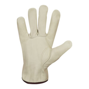 Top Grade Cow Grain Drivers Gloves with Hi-Vis Finger Tips